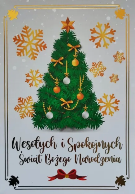 Karnet 1K - Wesołych Świąt