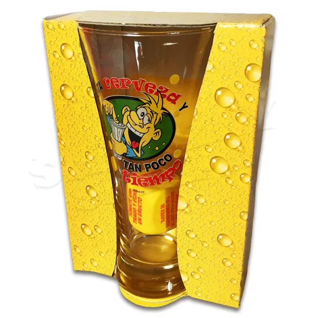 Pokal do piwa z kostką do gry - Tak dużo piwa, tak mało czasu...