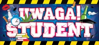 Tabliczka 3D na drzwi - Uwaga student