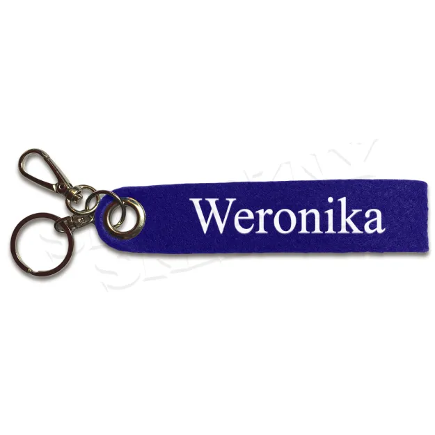 Brelok filcowy z imieniem - Weronika