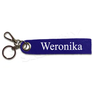 Brelok filcowy z imieniem - Weronika