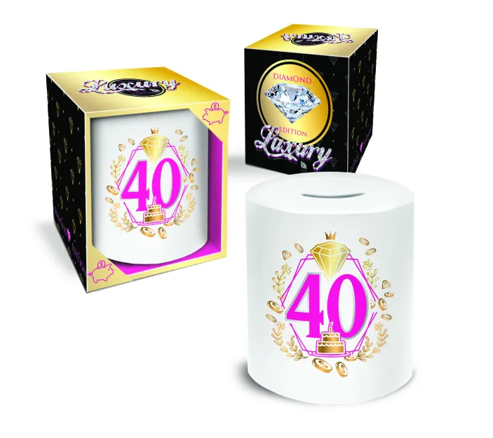Skarbonka walec Diamond - 40
