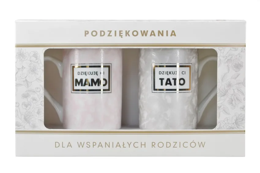 Kubki para - Dziękuję Mamo i Dziękuję Ci Tato - Podziękowania dla Wspaniałych Rodziców