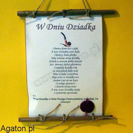 Dyplom z bambusem - W dniu Dziadka