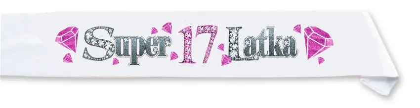 Szarfa dziecięca - Super 17 latka