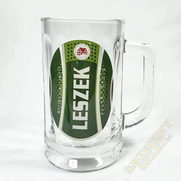 Kufel 0.3L - Leszek Wiecznie uśmiechnięty pełen życia