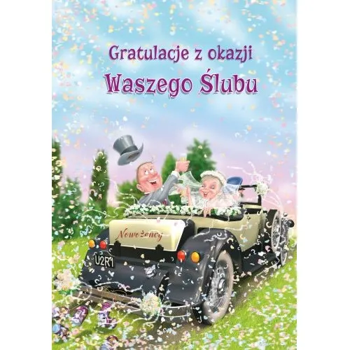 Karnet duży Fan - Gratulacje z okazji waszego ślubu (auto)