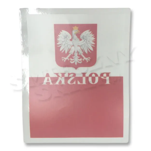 Naklejka na szybę - Polska (prostokąt)