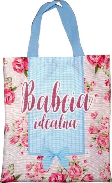 Torba kolorowa - Babcia idealna (róże)