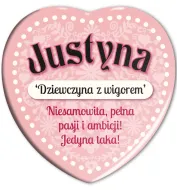 Magnes serce - Justyna. Dziewczyna z wigorem. Niesamowita, pełna pasji i ambicji! Jedyna taka!