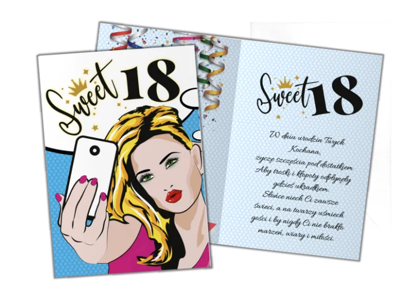 Karnet B6 - Sweet 18
