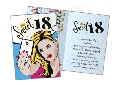 Karnet B6 - Sweet 18