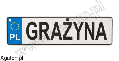 Tablica imienna - Grażyna