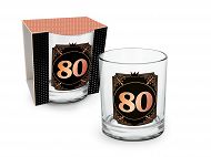 Szklanka whisky A - 80 urodziny / rocznica ślubu / lat pracy, itp