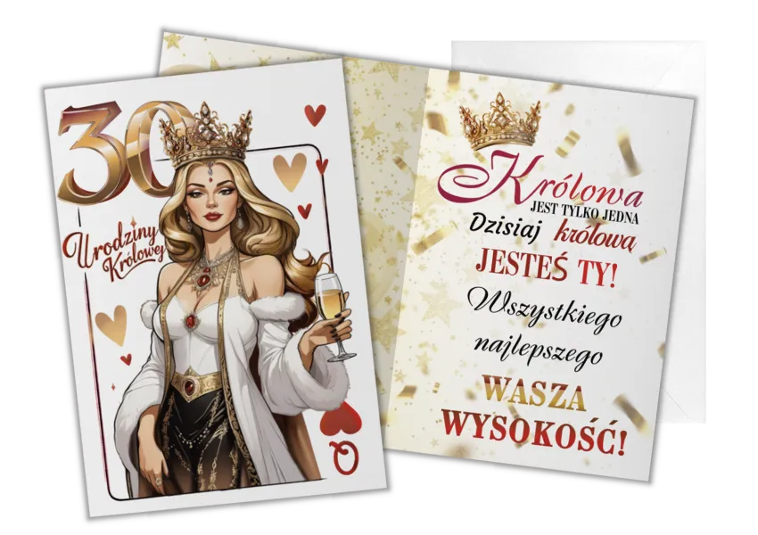 Kartka C5 - 30 Urodziny Królowej