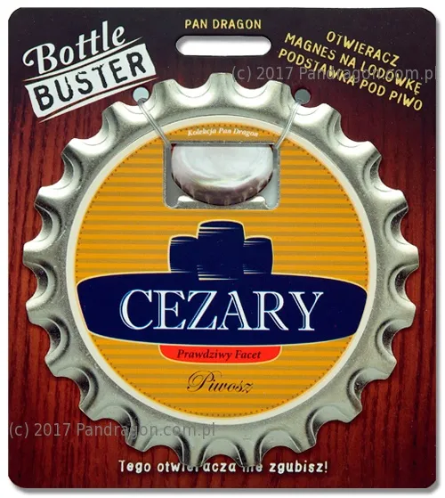 Otwieracz, podstawka, magnes 3w1 - Cezary prawdziwy facet