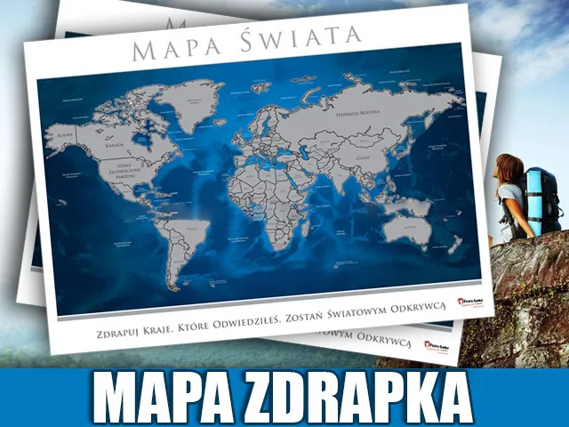 Mapa - Zdrapka