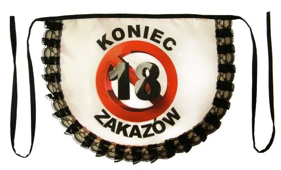 Fartuch koronkowy - 18 urodziny - Koniec zakazów.