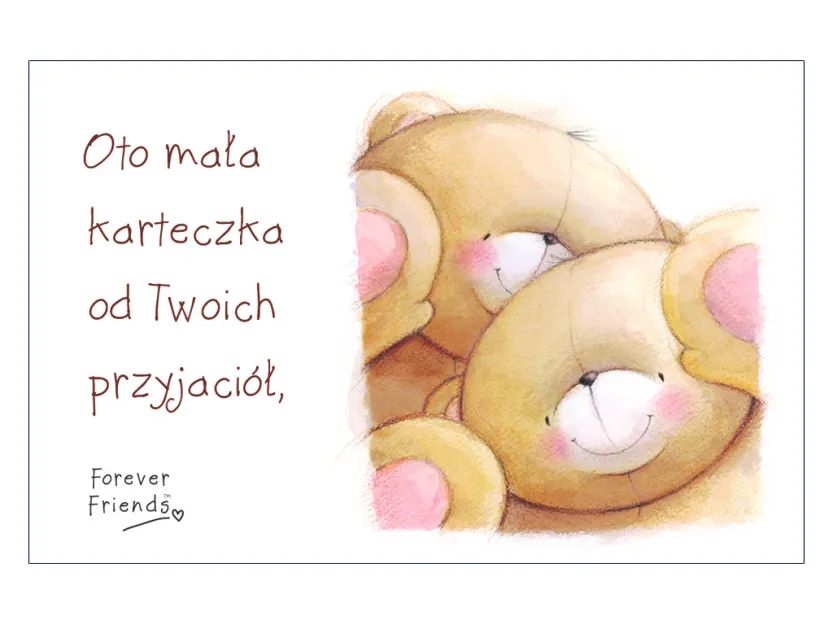 Karta kredytowa - Oto mała karteczka od Twoich przyjaciół, ...