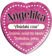 Magnes serce - Angelika. Anielski czar. Zmienia świat na lepsze! Delikatna, pełna wdzięku.