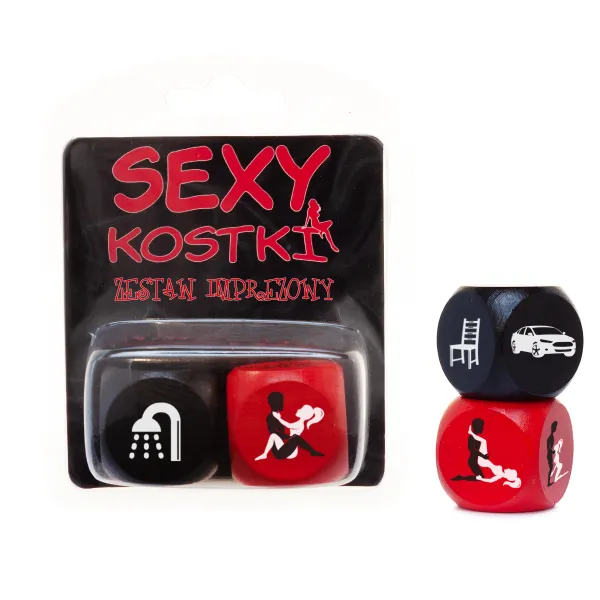 Sexy kostki zestaw imprezowy (czarne)