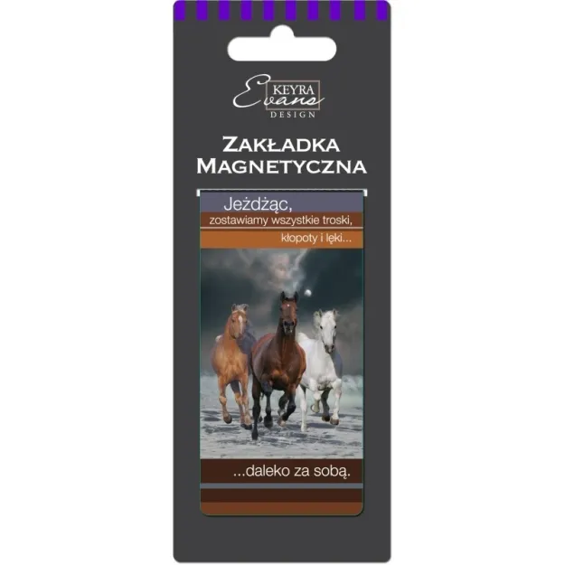 Zakładka magnetyczna do książki - Jeżdżąc, zostawiamy wszystkie troski, kłopoty i lęki... dalej za sobą.