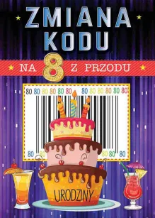 Karnet C5 - Zmiana kodu na 8 z przodu. 80 urodziny.