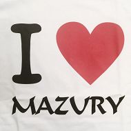 Koszulka biała - I love Mazury