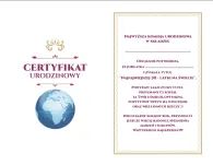 Karnet - Certyfikat urodzinowy 30 latki - 2