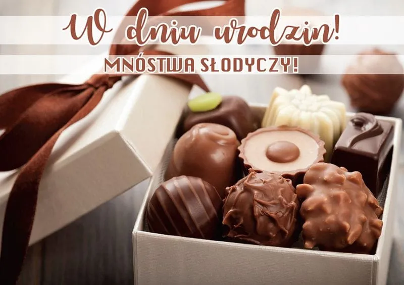 Karnet 3D - W dniu urodzin mnóstwa słodyczy