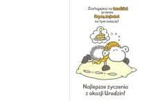 Karnet Sheepworld - Dnia urodzin cudownego, słodkiego lenistwa pełnego! - 2