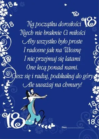 Dyplom - 18 Na początku doroslości .... (dla mężczyzny)