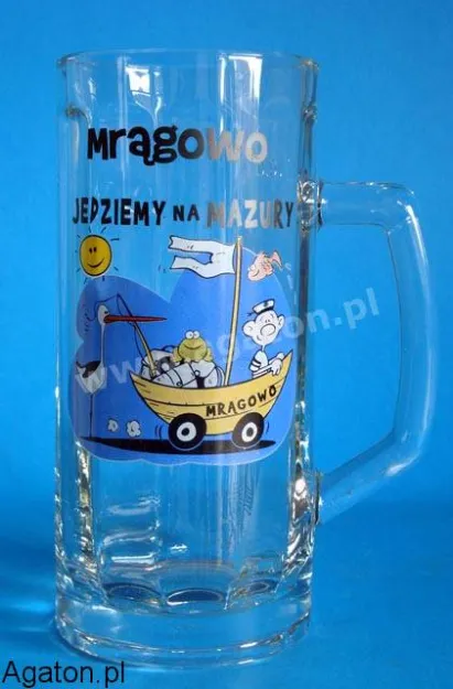 Mrągowo - kufel szklany 0,5L