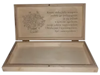Drewniane pudełko z grawerem - Dziękujemy (dzieci) - 2
