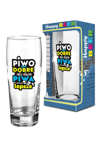Szklanka do piwa - Piwo jest dobre, ale dwa piwa jeszcze lepsze