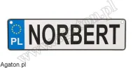 Tablica imienna - Norbert