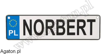 Tablica imienna - Norbert