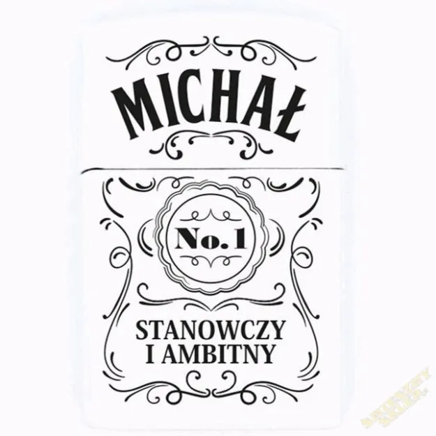 Zapalniczka z imieniem - Michał No.1 stanowczy i ambitny