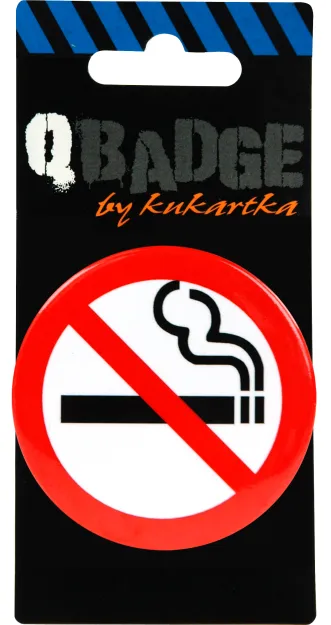 Przypinka Kukartka - No smoking
