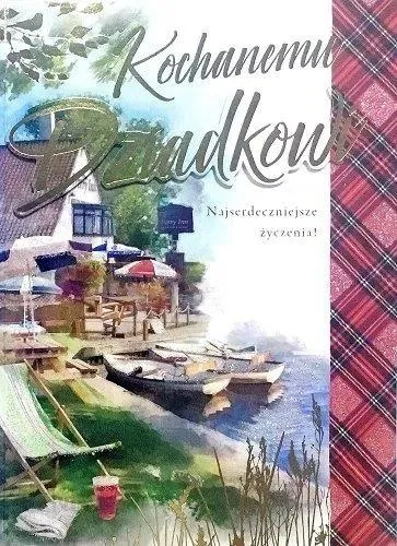 Karnet HM - Kochanemu Dziadkowi. Najserdeczniejsze życzenia!
