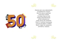 Karnet 3K - W dniu Twoich 50 urodzin - 2