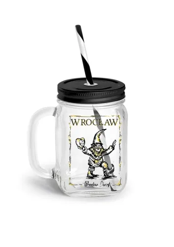 Mini słoik z rurką - Wrocław krasnal