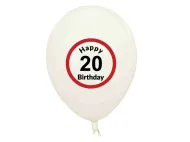 Balony - 20 Happy Birthday