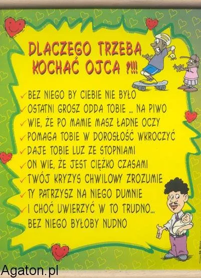 Dyplom - Dlaczego trzeba kochać ojca?!!!