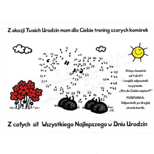 Kartka Sheepworld - Z okazji Twoich urodzin mam dla Ciebie trening szarych komórek.