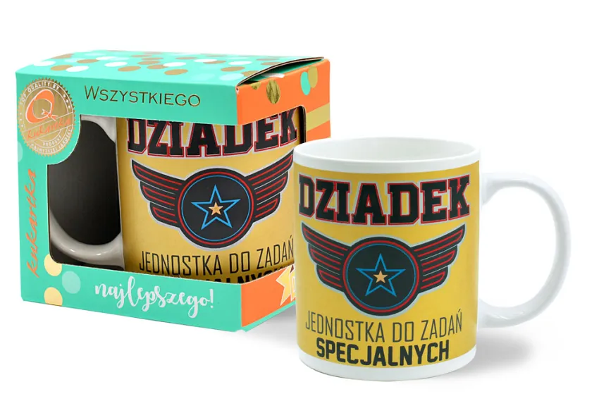 Kubek premium Kukartka - Dziadek jednostka do zadań specjalnych