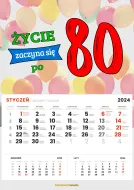 Kalendarz 2024 - Życie zaczyna się po 80