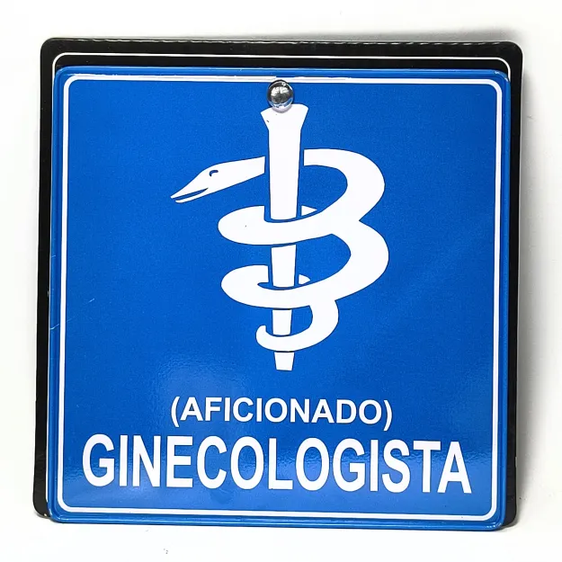 Plakietka z przylepcem - Aficionado Ginecologista (Ginekolog amator)