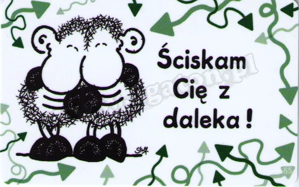 Karta Sheepworld - Ściskam Cię z daleka