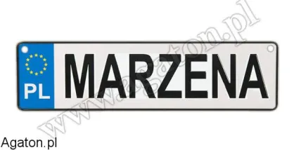 Tablica imienna - Marzena